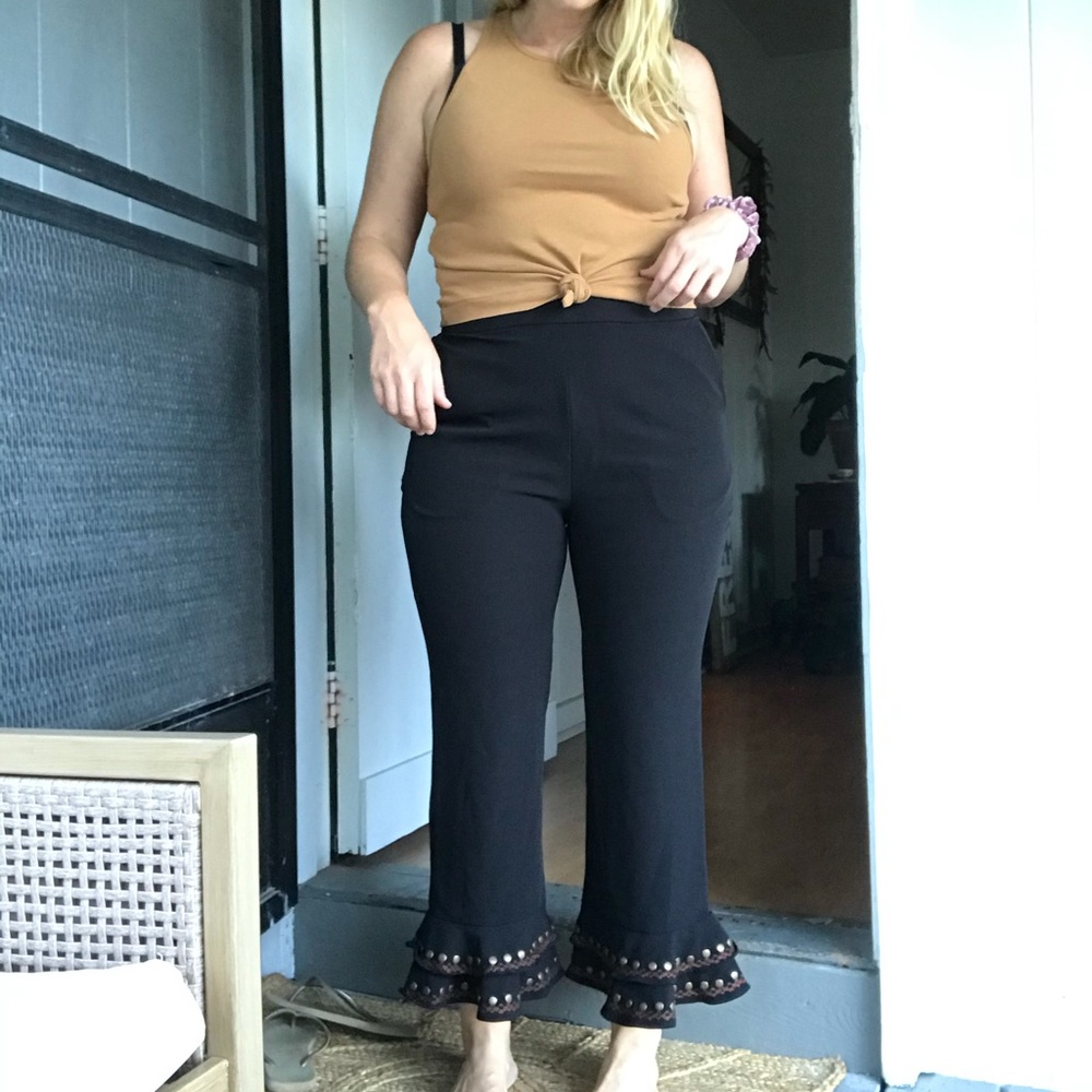 Tula Rose cropped flares - L